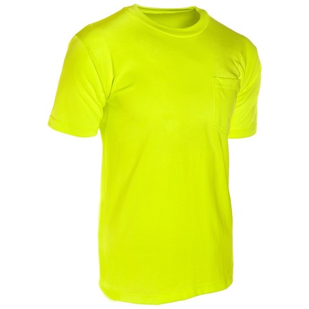 KISHIGO 5X, Lime, Not ANSI Compliant, Short Sleeve T-Shirt 9124-5X